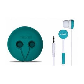 Maxell Audífonos Intrauriculares con Micrófono WR-360, Alámbrico, 1.2 Metros, Verde