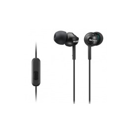 Sony Audífonos con Micrófono MDREX110AP, Alámbrico, 1.2 Metros, 3.5mm, Negro