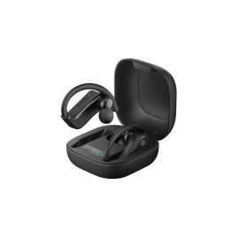 Steren Audífonos Intrauriculares con Micrófono FreePods Sport, Inalámbrico, Bluetooth, Negro