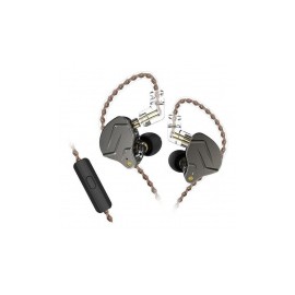 Binden Audífonos Intrauriculares con Micrófono ZSN PRO HiFi, Alámbrico, 1.2 Metros, 3.5mm, Negro/Gris
