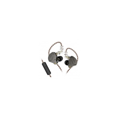 Binden Audífonos Intrauriculares con Micrófono ZSN PRO HiFi, Alámbrico, 1.2 Metros, 3.5mm, Negro/GrisMEDI SOL