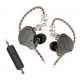 Binden Audífonos Intrauriculares con Micrófono ZSN PRO HiFi, Alámbrico, 1.2 Metros, 3.5mm, Negro/GrisMEDI SOL