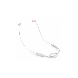 JBL Audífonos Intrauriculares con Micrófono Tune 110BT, Inalámbrico, Bluetooth, Blanco