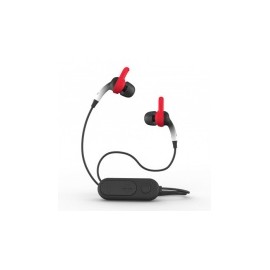 Zagg Audífonos Intrauriculares Sound Hub Plugz, Inalámbrico, Bluetooth, USB, Gris/Rojo
