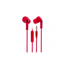Buytiti Audífonos Intrauriculares con Micrófono BT-AUD-007, Alámbrico, 1.25 Metros, 3.5mm, Rojo