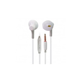 Buytiti Audífonos Intrauriculares con Micrófono K38, Alámbrico, 1.3 Metros, 3.5mm, Blanco