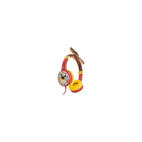 Necnon Audifonos para Niños NBHK-PUG, Alámbrico, 3.5mm, Rojo/AmarilloMEDI SOL