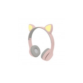 Perfect Choice Audífonos para Niños Catto, Bluetooth, Alámbrico/Inalámbrico, 3.5mm, Rosa