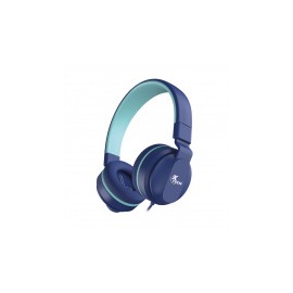 Xtech Audífonos para Niños con Micrófono AVID, Alámbrico, 1.10 Metros, 3.5mm, Azul