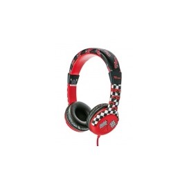 Trust Audífonos para Niños Spila Kids, Alámbrico, 1.2 Metros, 3.5mm, Negro/Rojo