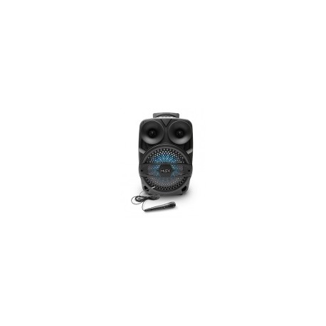 Misik Bafle MB128, Bluetooth, Inalámbrico, 2500W PMPO, USB, NegroMEDI SOL