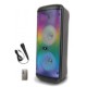 Misik Bafle Portátil MB2218, Bluetooth, Inalámbrico, 2.0 Canales, 8000W PMPO, USB, NegroMEDI SOL