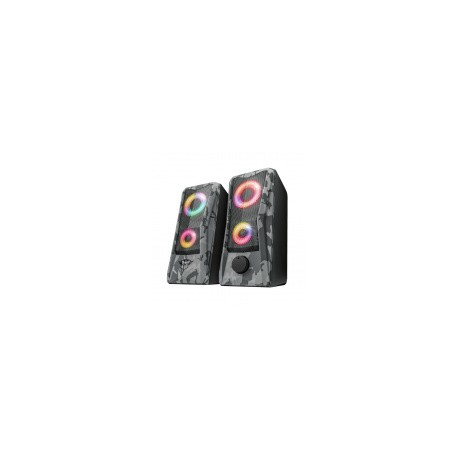 Trust Bocinas para Computadora GXT 606 Javv RGB, Alámbrico, 2.0, 6W RMS, Negro/GrisMEDI SOL