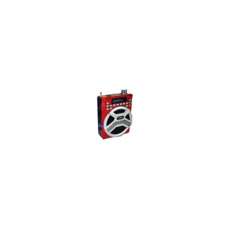 Fussion Acustic Bocina Portátil MEG-1004RD, Bluetooth, Inalámbrico, USB, RojoMEDI SOL