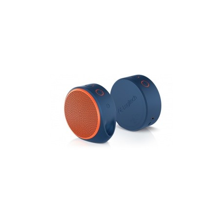Logitech Mini Bocina Portátil X100, Bluetooth, 1.0, Naranja/AzulMEDI SOL