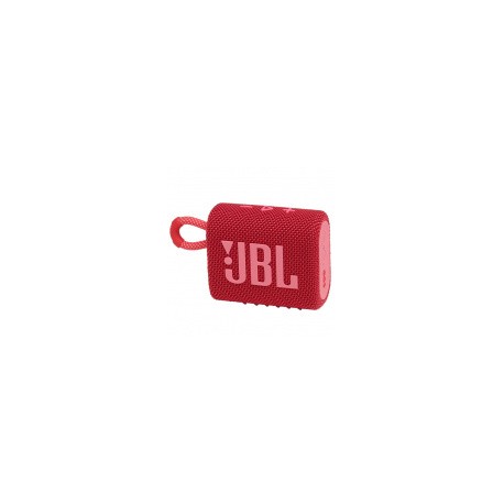 JBL Bocina Portátil Go 3, Bluetooth, Inalámbrico, 4.2W RMS, Rojo - Resistente al AguaMEDI SOL