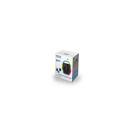 Misik Bocina Portátil MS219, Bluetooth, Alámbrico/Inalámbrico, USB-A, NegroMEDI SOL