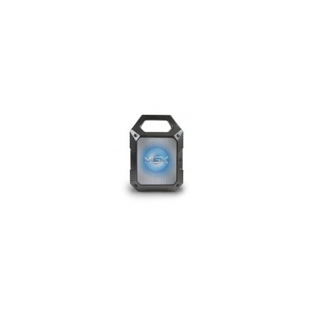Misik Bocina Portátil MS202, Bluetooth, Alámbrico/Inalámbrico, USB, NegroMEDI SOL