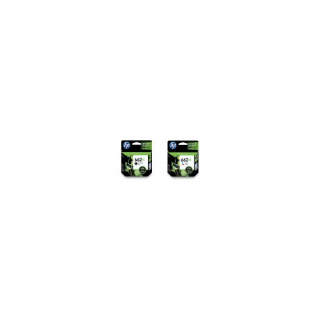 Combo de 2 Cartuchos de Tinta: HP 662 XL Negra + 662 XL Tri Color para HP DeskjetMEDI SOL