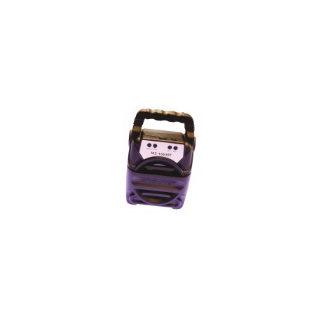 Fussion Acustic Bocina Portátil MS-1663BT, Bluetooth, Inalámbrico, 6W RMS, USB, NegroMEDI SOL