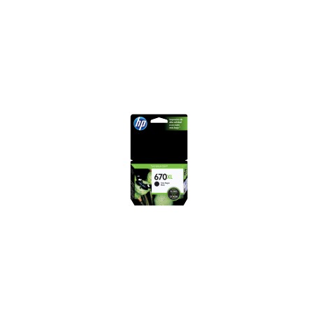 Cartucho HP 670XL Negro Original, 550 PáginasMEDI SOL