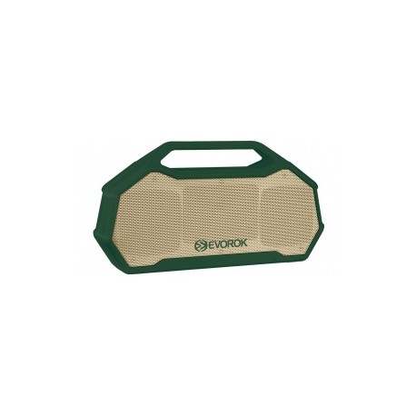 Evorok Bocina Portátil Trailblazer, Bluetooth, Inalámbrico, 5W RMS, Verde - Resistente al AguaMEDI SOL