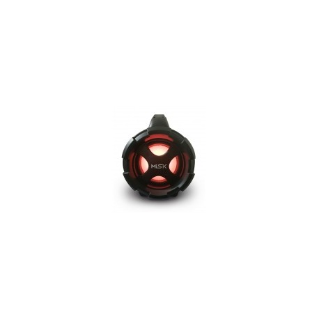 Misik Bocina Portátil MS255, Bluetooth, Inalámbrico, USB, GrisMEDI SOL