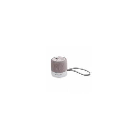 Verbatim Bocina Portátil Mini, Bluetooth, Inalámbrico, 3W RMS, USB, BlancoMEDI SOL