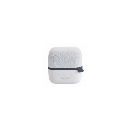 Verbatim Bocina Portátil Cube, Bluetooth, Inalámbrico, 5W RMS, USB, BlancoMEDI SOL