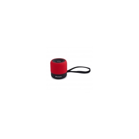 Verbatim Bocina Portátil Mini, Bluetooth, Inalámbrico, 3W RMS, USB, Negro/RojoMEDI SOL