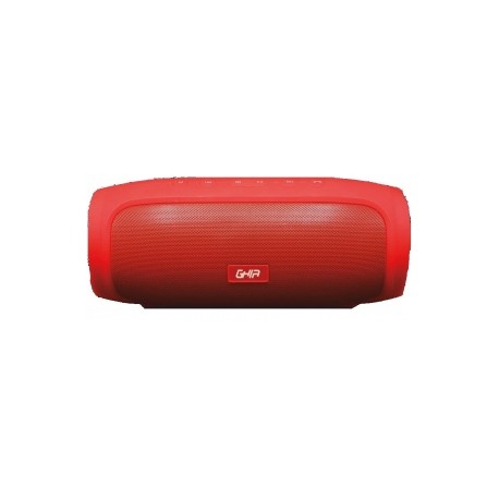 Ghia Bocina Portátil BX400, Bluetooth, Inalámbrico, 8W RMS, USB, RojoMEDI SOL
